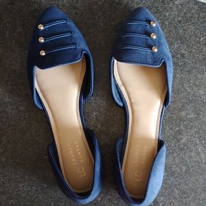 LC Lauren Conrad women's flats size 9.5 Navy